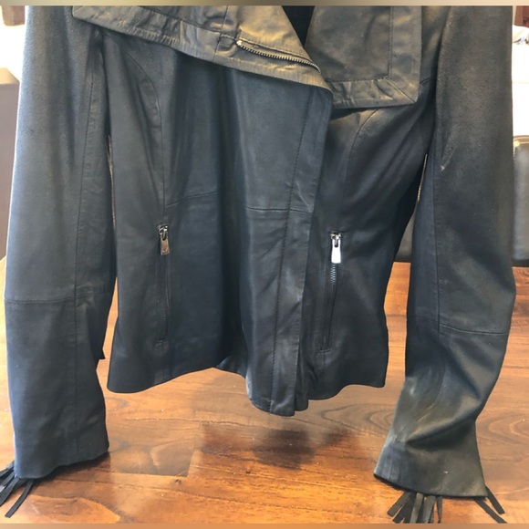 Brand new Bod & Christensen leather jacket size M - Picture 1 of 13